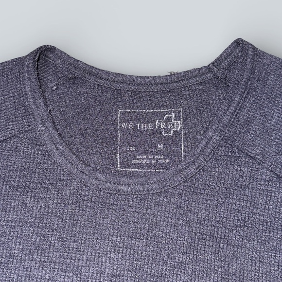 We The Free Oversized Waffle Knit Long Sleeve Top - Picture 2 of 4